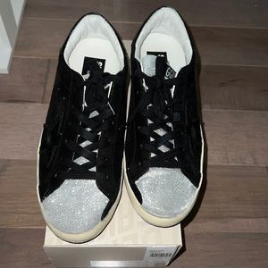 Womens golden goose black/sliver